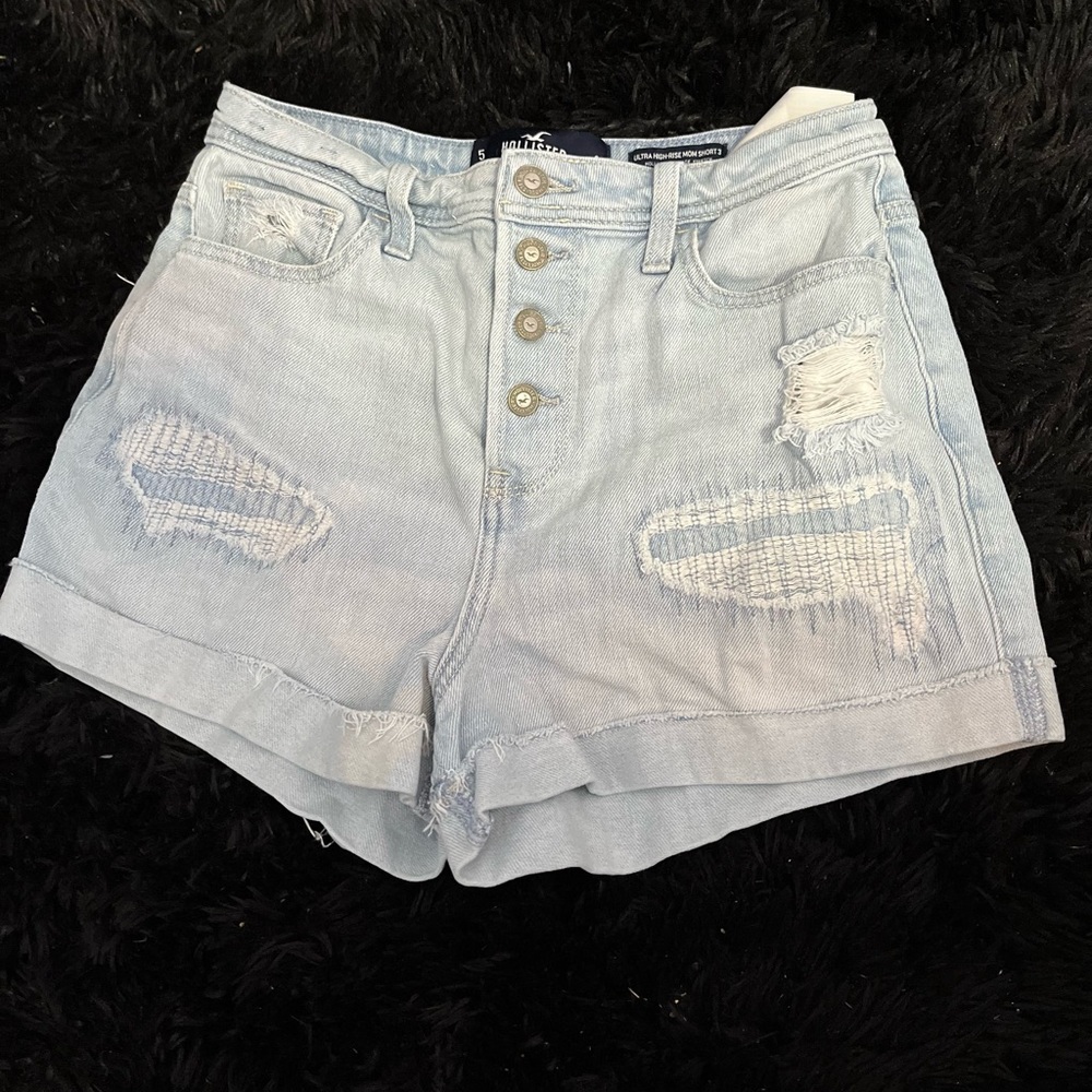 Hollister blue Jean shorts new